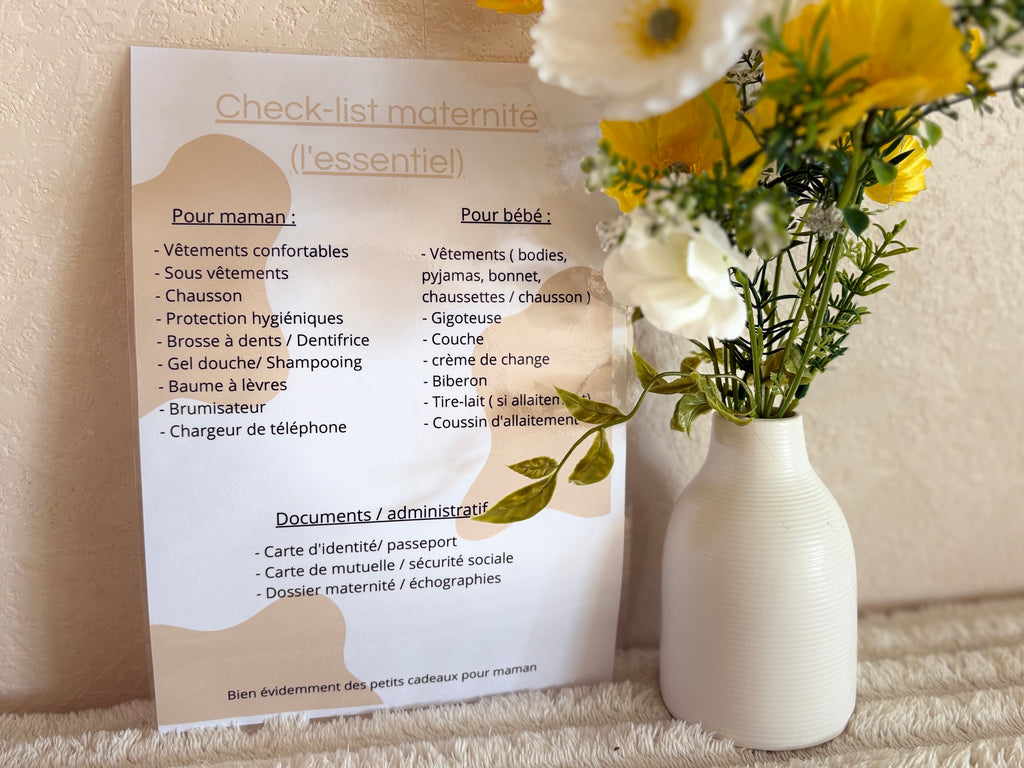 Pack maternité - journal de grossesse, checklist & projet de naissance