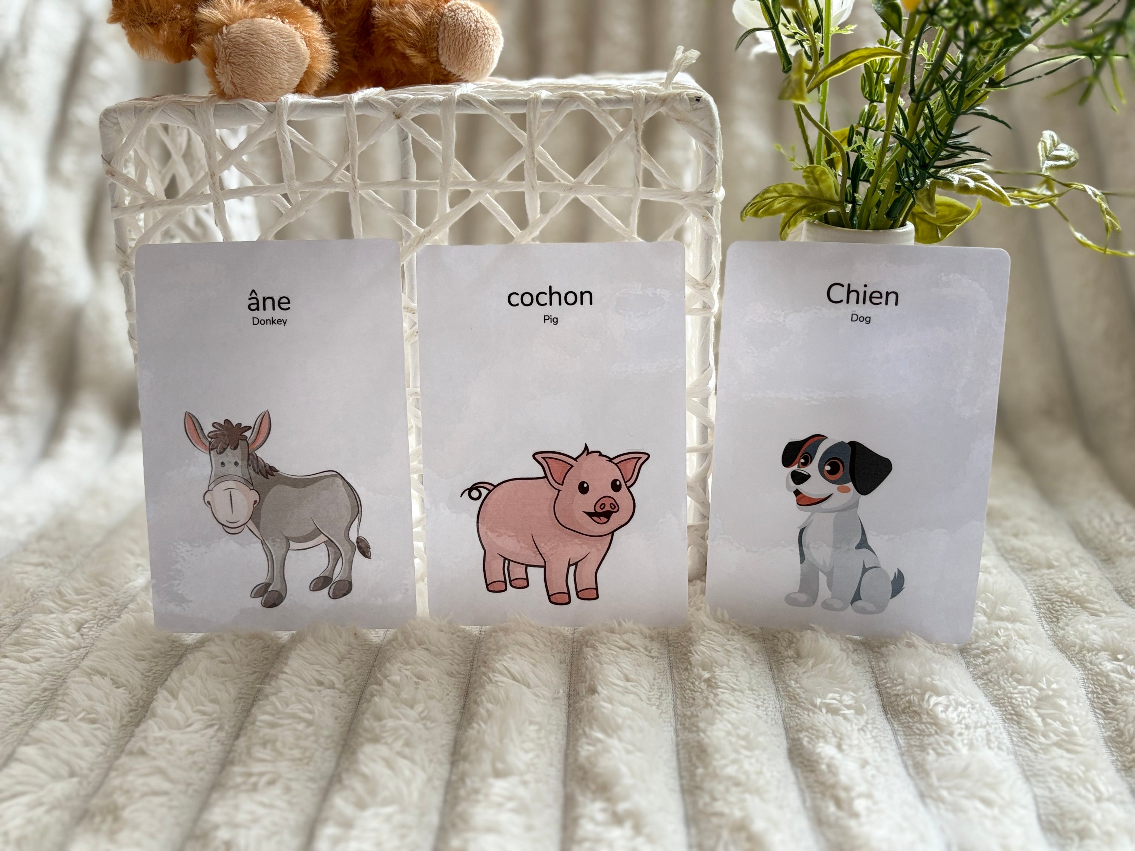 Cartes éducatives - Animaux de la ferme