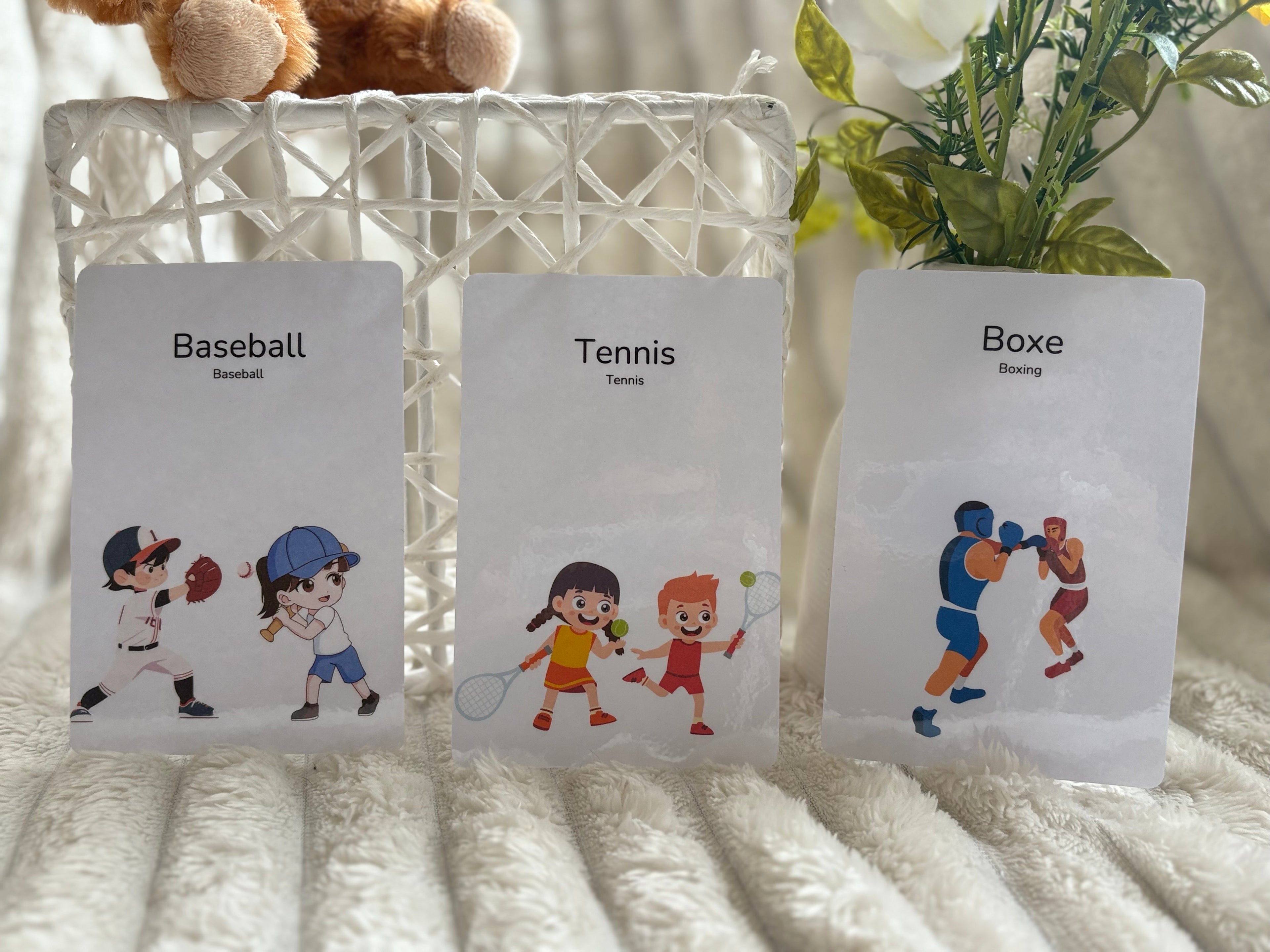 Cartes éducatives - Les sports