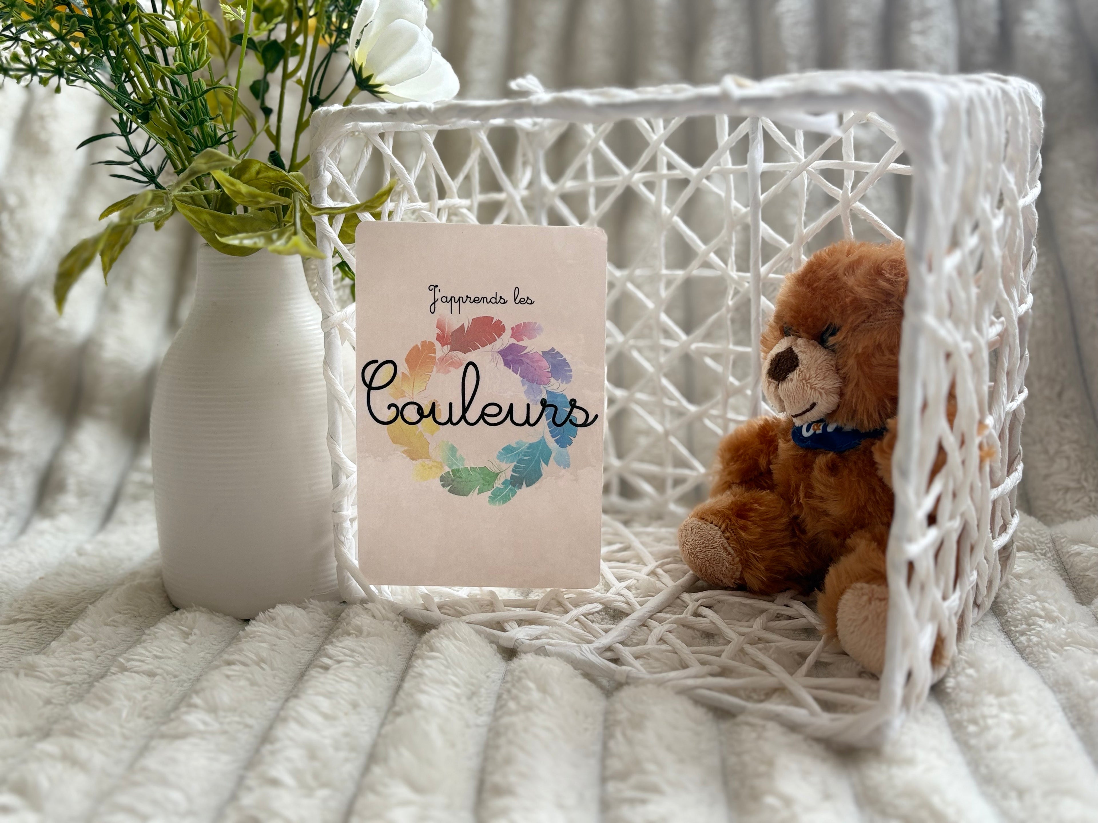 Cartes éducatives - Les couleurs